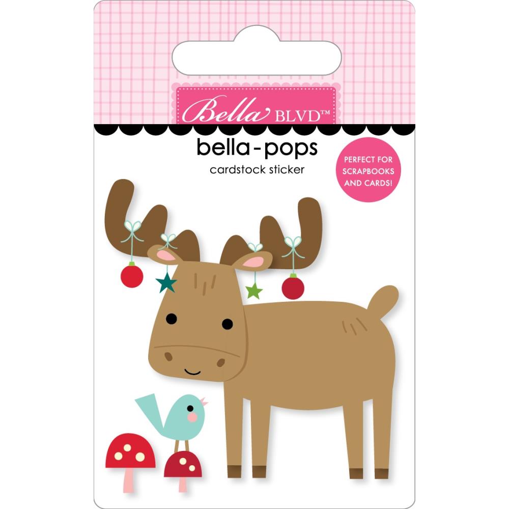 Bella Blvd Merry Little Christmas - Merry Christmoose Bella-Pops 3D Sticker