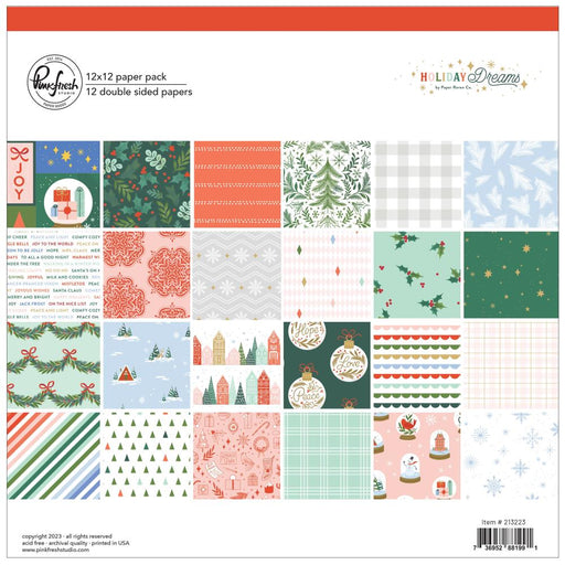 Pinkfresh Studio Holiday Dreams - 12x12 Paper Pack