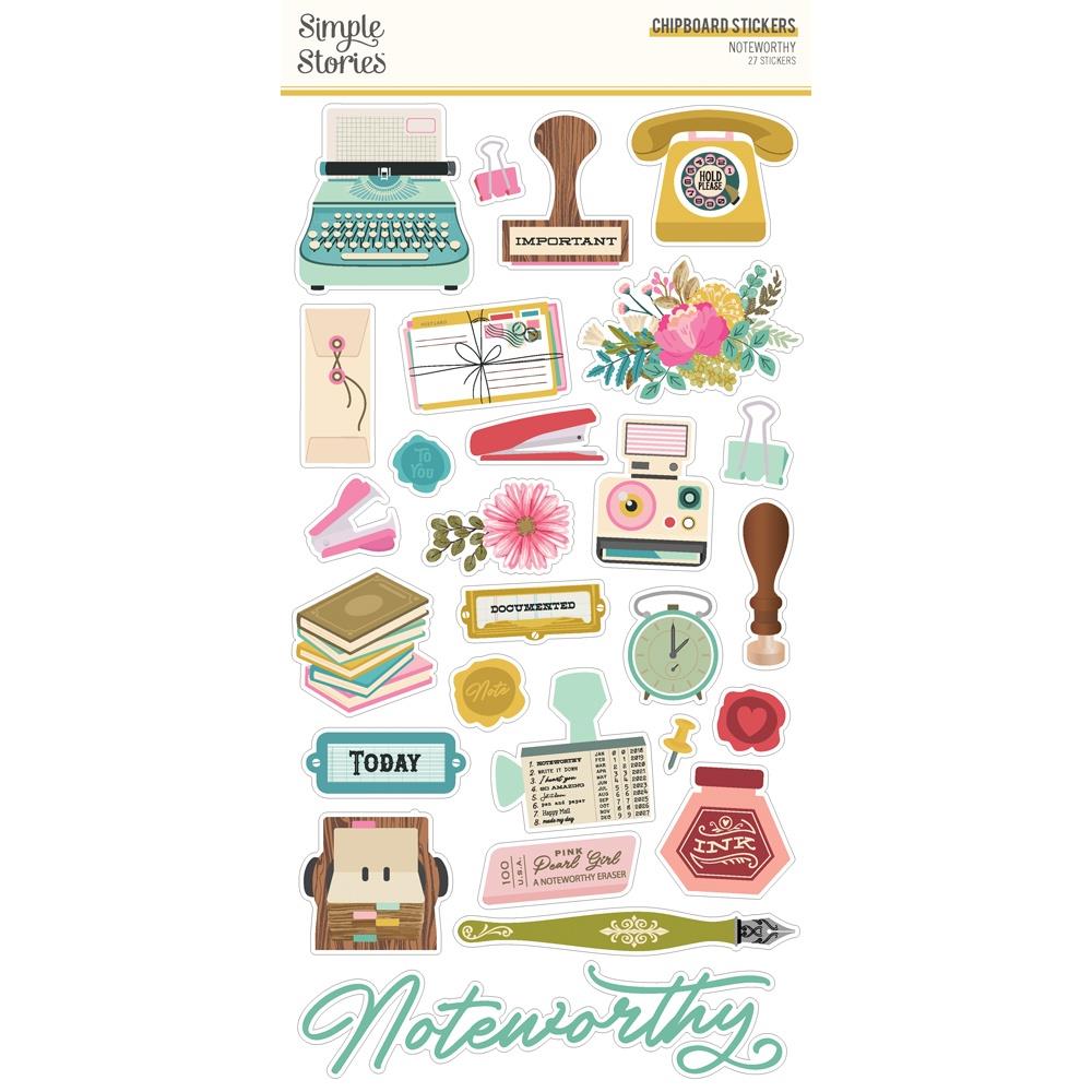 Simple Stories Noteworthy - Chipboard Stickers