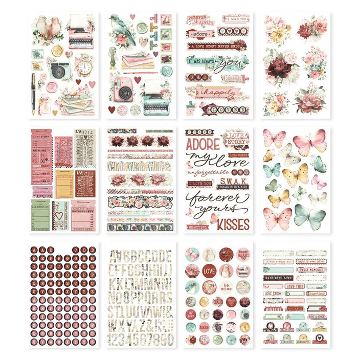 Simple Stories Simple Vintage Love Story - Sticker Book