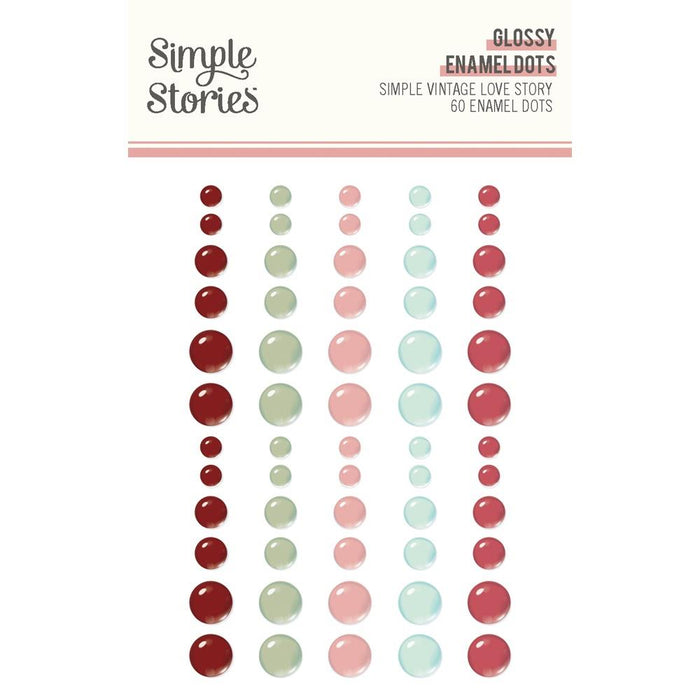 Simple Stories Simple Vintage Love Story - Enamel Dots