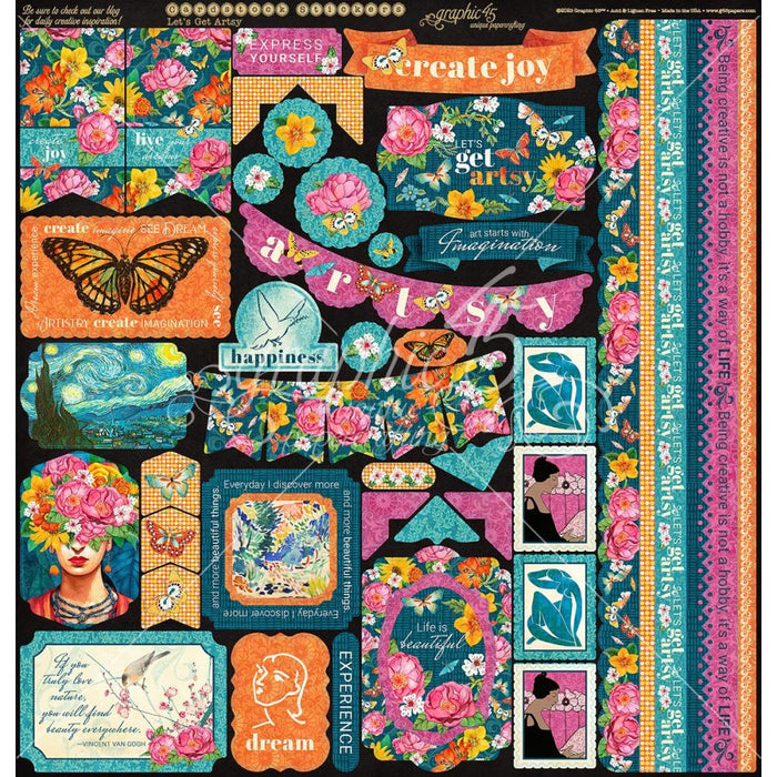 Graphic 45 Let's Get Artsy - 12x12 Collection Pack