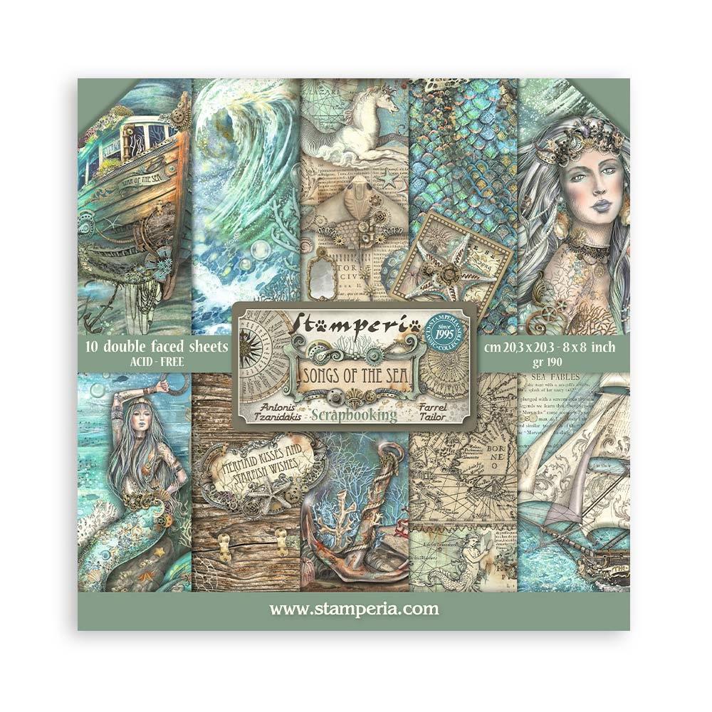 Stamperia Songs Of The Sea - 8x8 Paper Pack