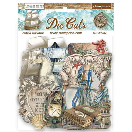 Stamperia Songs Of The Sea - Ship & Treasures Die-Cuts