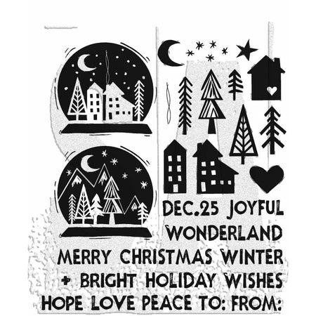 Stampers Anonymous Tim Holtz Collection - Festive Print