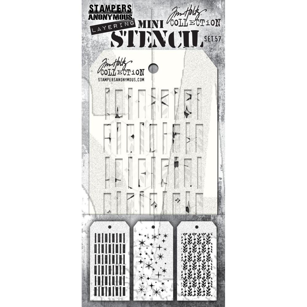 Tim Holtz Mini Layering Stencil - Set 57