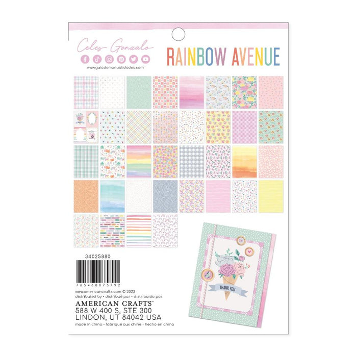 American Crafts Rainbow Avenue - 6x8 Pad