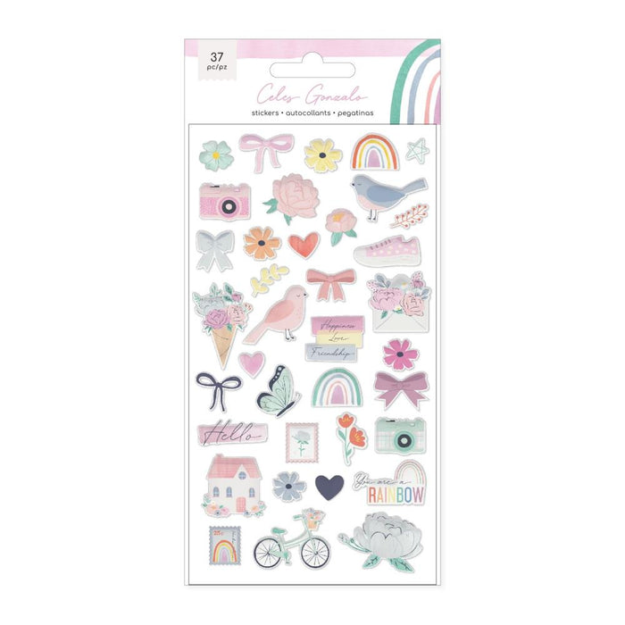 American Crafts Rainbow Avenue - Puffy Stickers