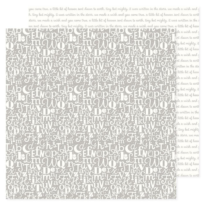 American Crafts Hello Little Boy - Gray ABC