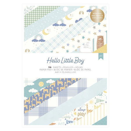 American Crafts Hello Little Boy - 6x8 Pad
