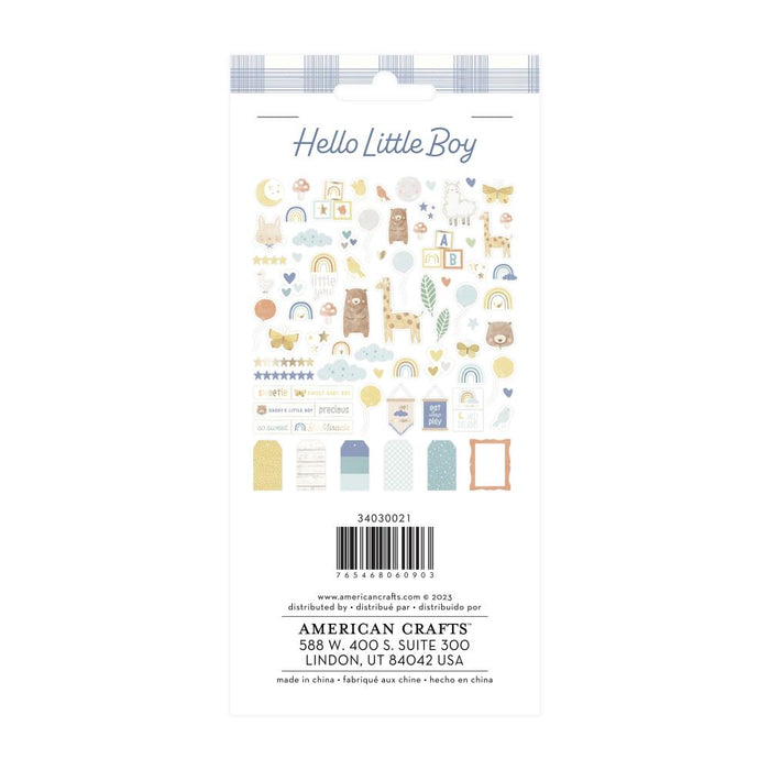 American Crafts Hello Little Boy - Ephemera Icons