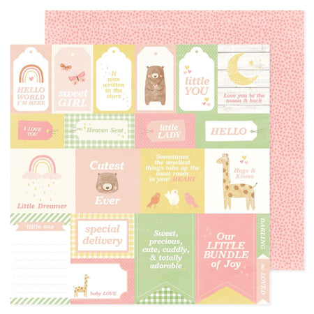 American Crafts Hello Little Girl - Tags