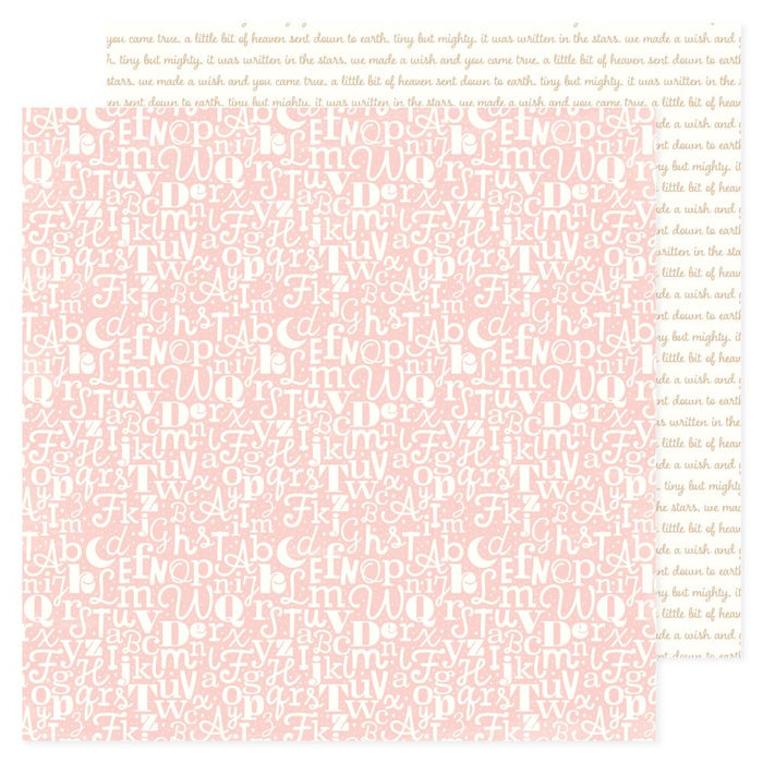 American Crafts Hello Little Girl - Pink ABC