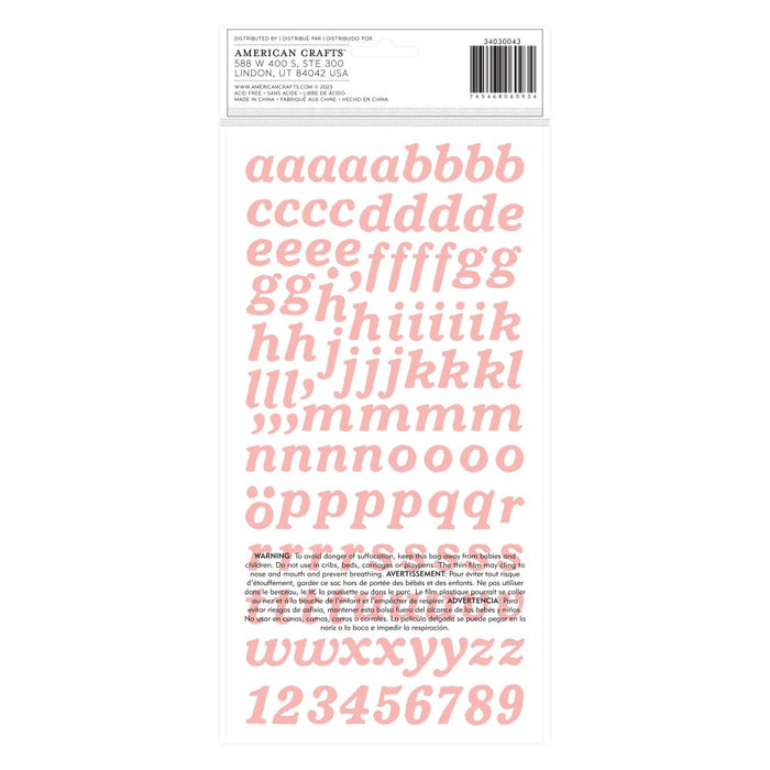 American Crafts Hello Little Girl - Alpha Thickers