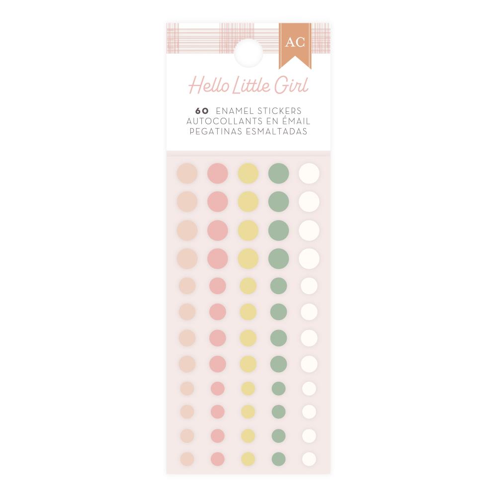 American Crafts Hello Little Girl - Enamel Dots