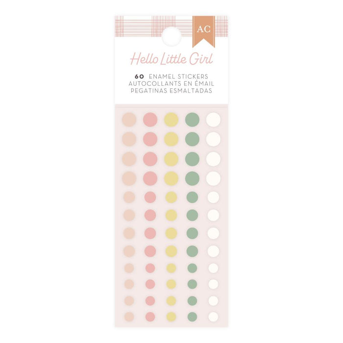 American Crafts Hello Little Girl - Enamel Dots
