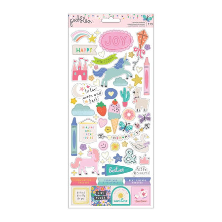 Pebbles Cool Girl - Cardstock Stickers