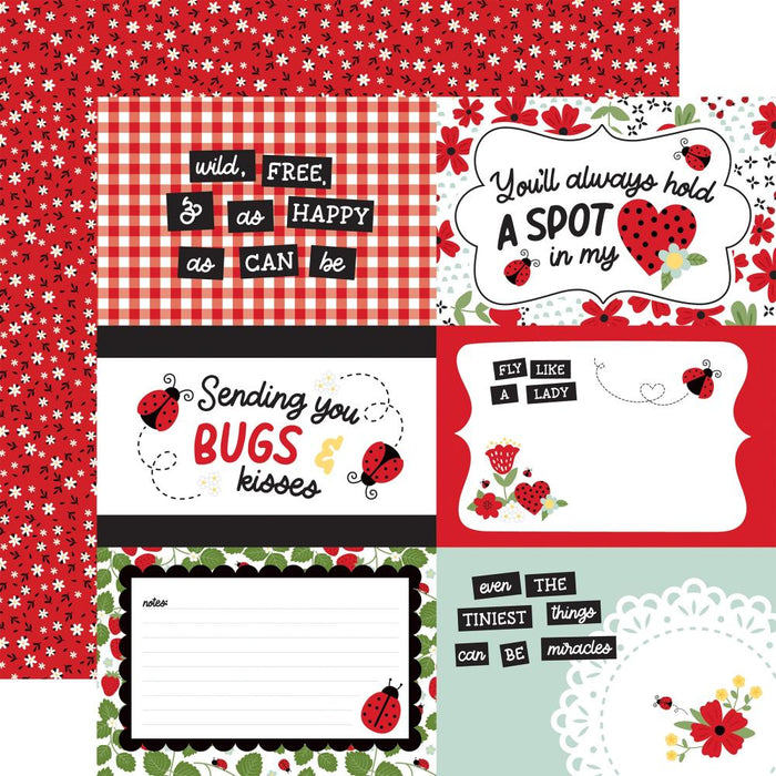 Echo Park Little Ladybug - 6x4 Journaling Cards