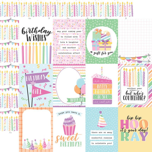 Echo Park Make A Wish Birthday Girl - 3x4 Journaling Cards