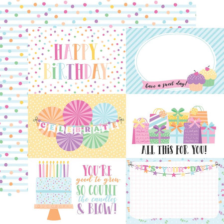 Echo Park Make A Wish Birthday Girl - 6x4 Journaling Cards
