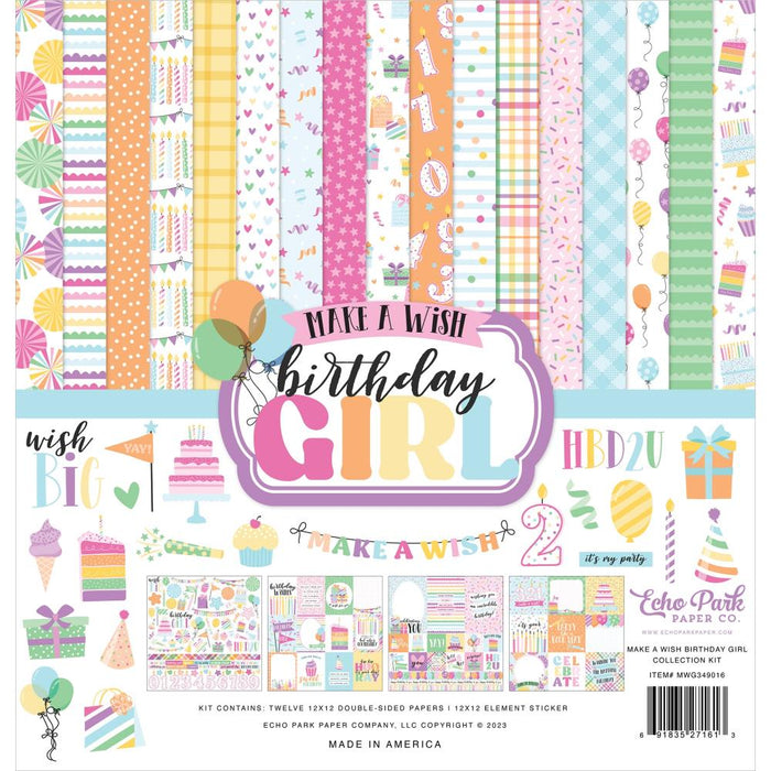 Echo Park Make A Wish Birthday Girl - Collection Kit