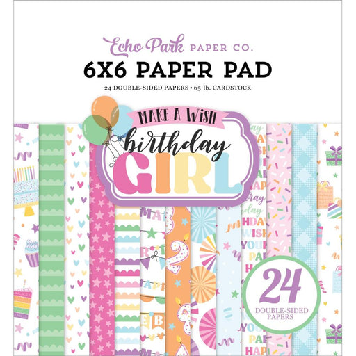 Echo Park Make A Wish Birthday Girl - 6x6 Pad