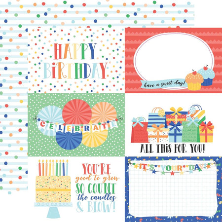 Echo Park Make A Wish Birthday Boy - 6x4 Journaling Cards