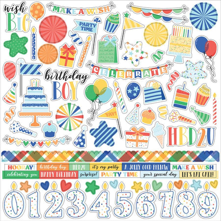 Echo Park Make A Wish Birthday Boy - Element Stickers