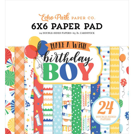 Echo Park Make A Wish Birthday Boy - 6x6 Pad