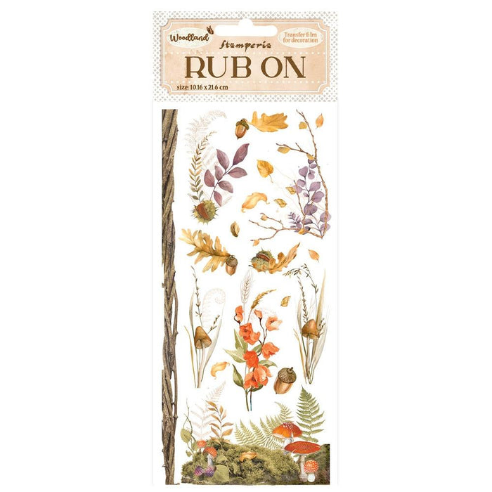 Stamperia Woodland - Mushrooms Rub-Ons