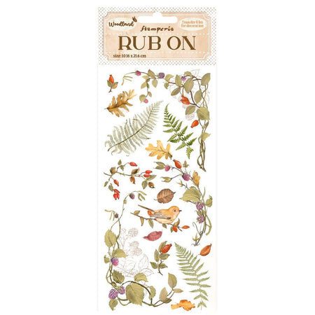Stamperia Woodland - Leaves Rub-Ons