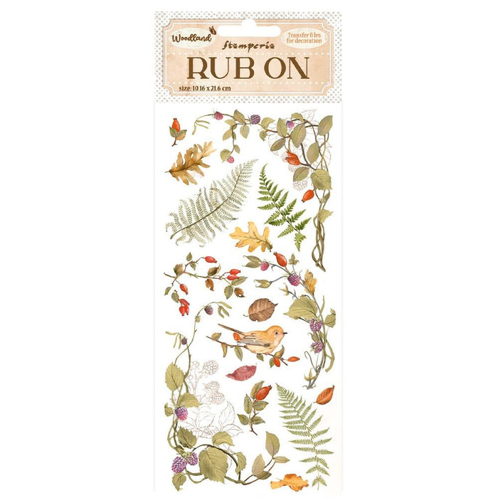 Stamperia Woodland - Leaves Rub-Ons