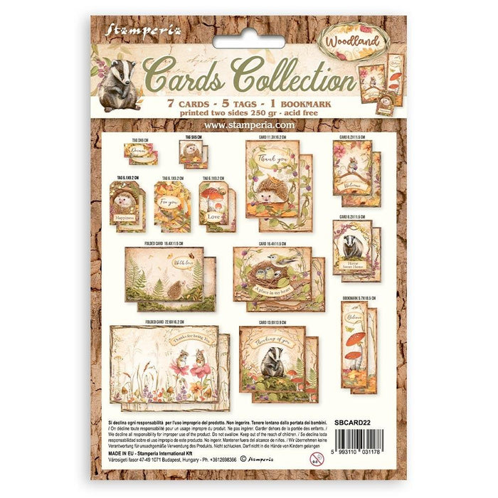Stamperia Woodland - Cards Collection