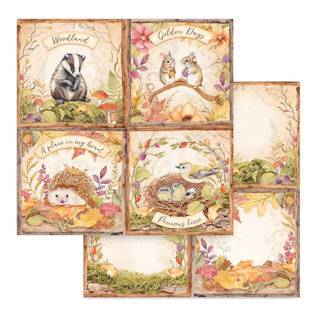 Stamperia Woodland - 4 Cards