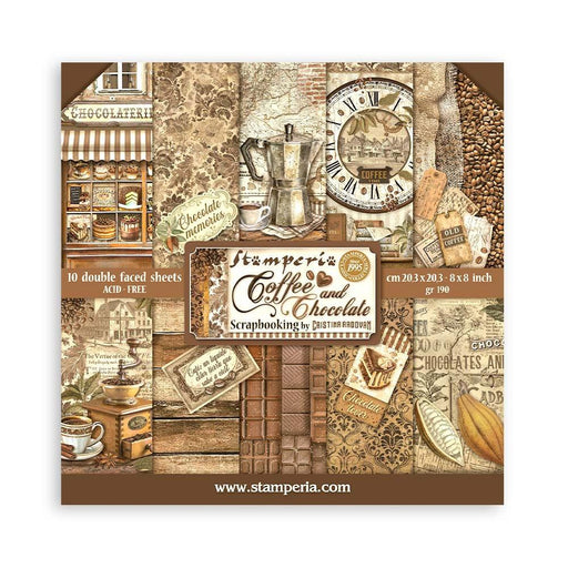 Stamperia Coffee and Chocolate - 8x8 Paper Pack
