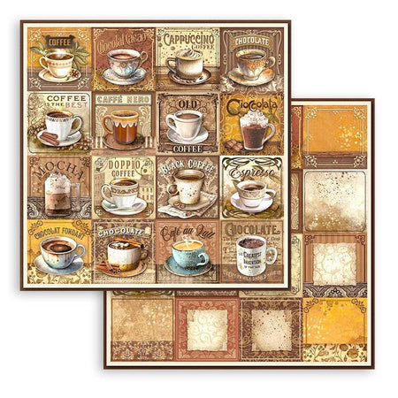 Stamperia Coffee And Chocolate - Tags With Cups