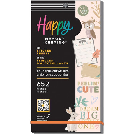 Me & My Big Ideas Happy Planner - Colorful Creatures Sticker Value Pack