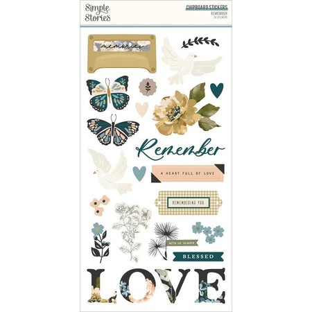 Simple Stories Remember - Chipboard Stickers