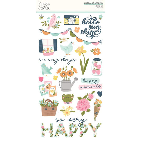 Simple Stories Fresh Air - Chipboard Stickers
