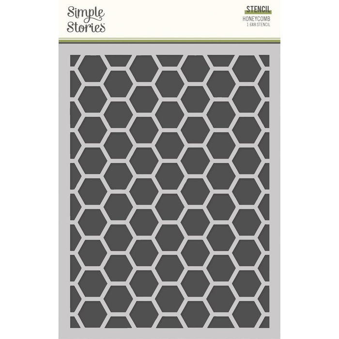 Simple Stories Simple Vintage Spring Garden - 6x8 Honeycomb Stencil