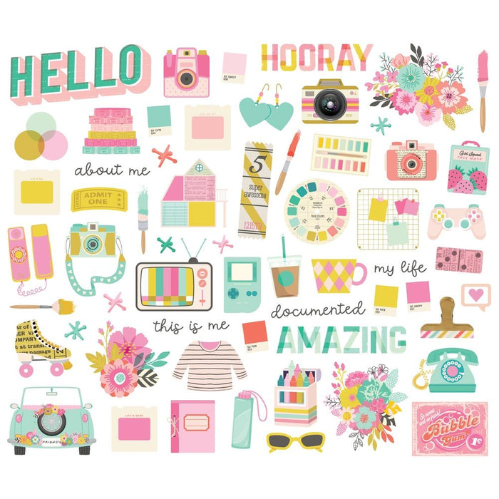 Simple Stories True Colors - Bits & Pieces