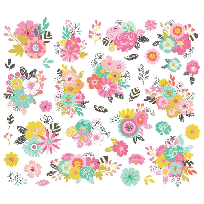 Simple Stories True Colors - Floral Bits & Pieces