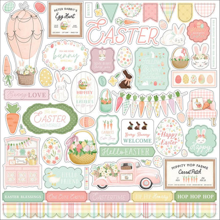 Carta Bella Here Comes Easter - Element Stickers