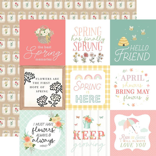 Carta Bella Here Comes Spring - 4x4 Journaling Cards