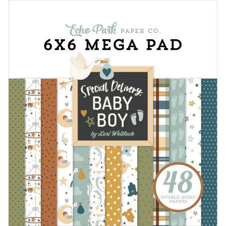 Echo Park Special Delivery Baby Boy - 6x6 Mega Pad