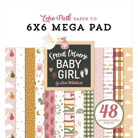Echo Park Special Delivery Baby Girl - 6x6 Mega Pad