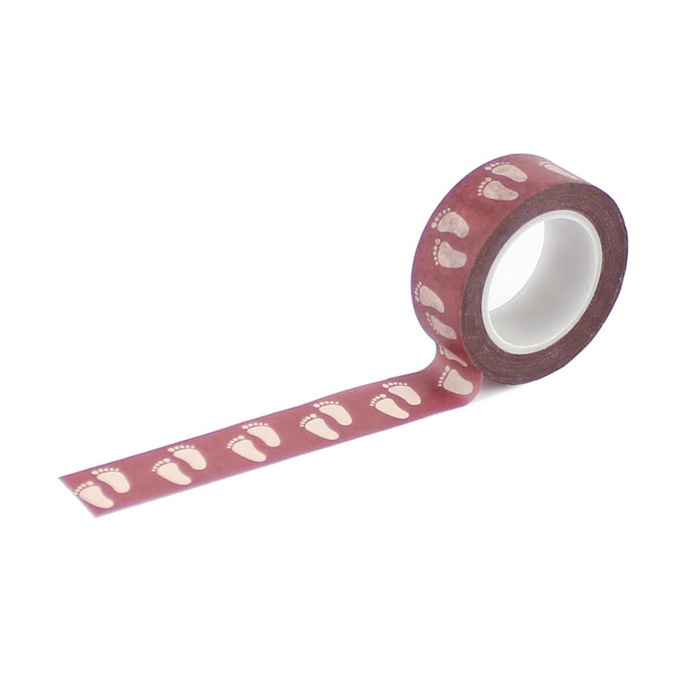 Echo Park Special Delivery Baby Girl - Sweet Girl Footprints Washi Tape