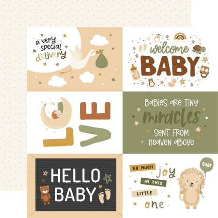 Echo Park Special Delivery Baby - 6x4 Journaling Cards
