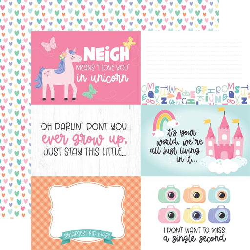 Echo Park My Little Girl - 6x4 Journaling Cards