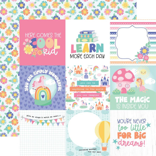 Echo Park My Little Girl - 4x4 Journaling Cards